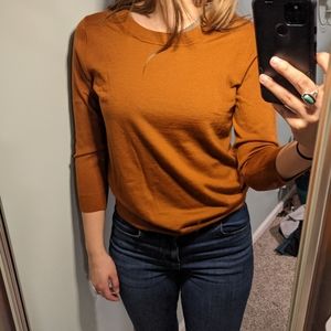 3/4 length sweater top